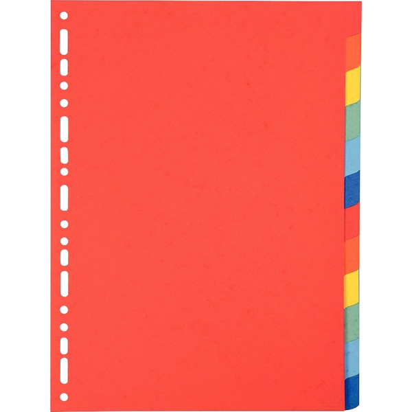 Jeu de 12 intercalaires en carte recyclée 220g, format A4