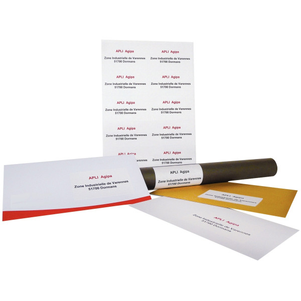 Boîte de 1400 étiquettes multi-usages blanches 105x42mm