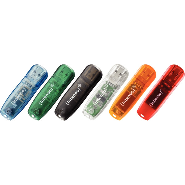 Clé USB 2,0 Intenso Rainbow 64 Go