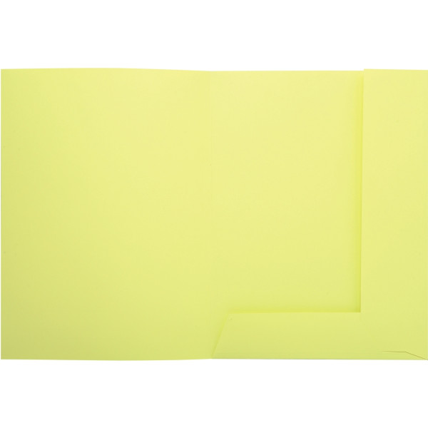 Paquet de 50 chemises 2 rabats SUPER 210g, format 24x32 cm, canari