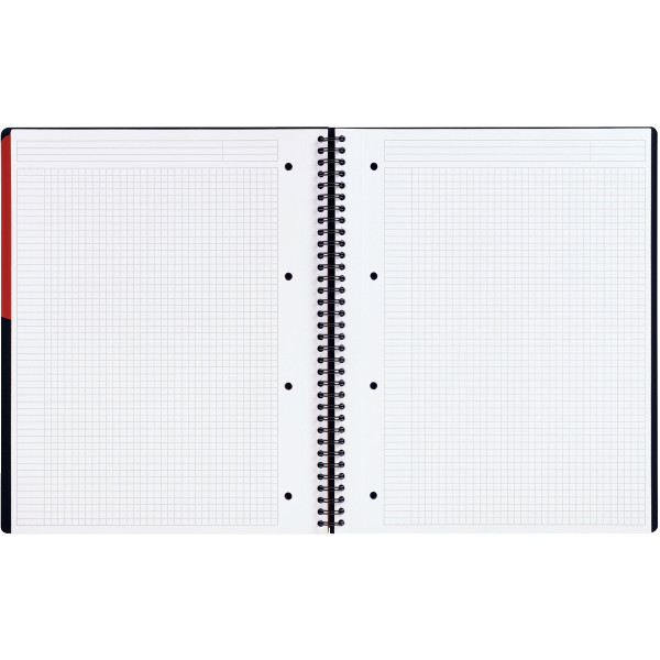 Cahier à reliure intégrale ACTIVEBOOK format A4+ quadrillé 5x5, 160 pages perforées