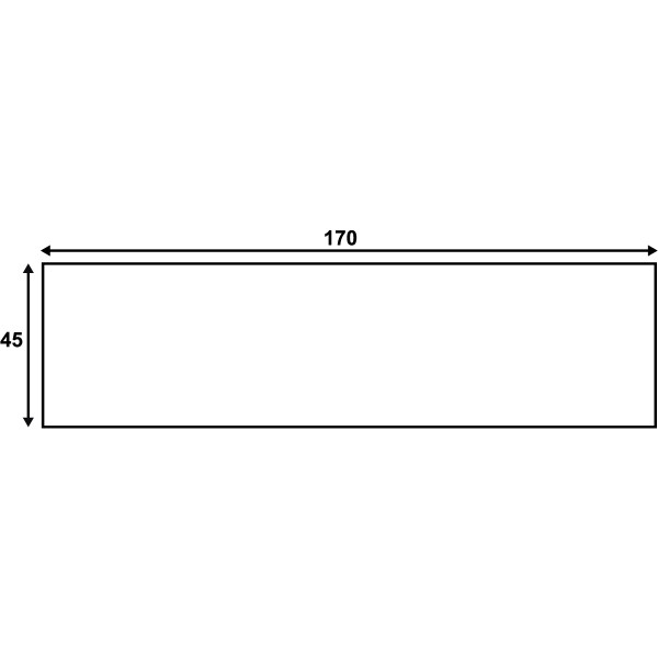 Boîte de 1000 étiquettes d'affranchissement 170x45mm