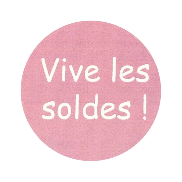 Boîte de 240 étiquettes badges adhésifs ronds Ø51mm blanc