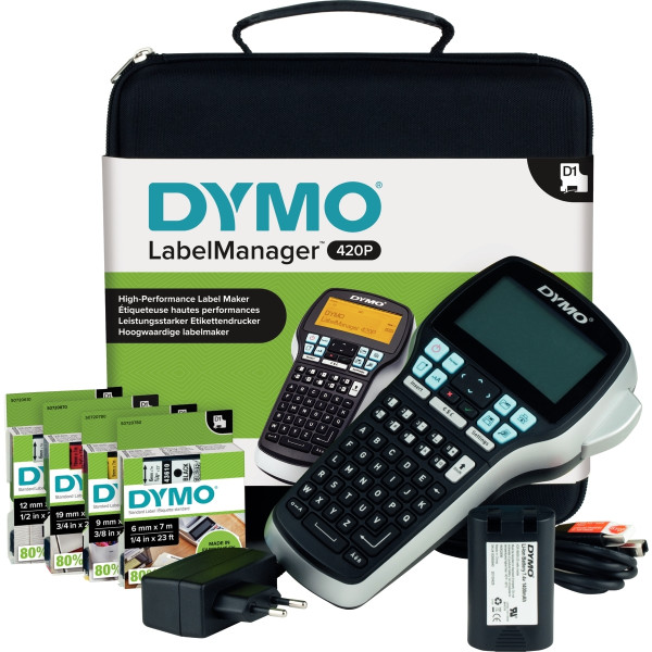 Etiqueteuse Dymo Kit 420P+Mallette