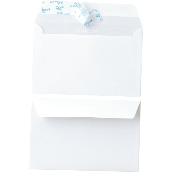 Paquet de 50 enveloppes blanches 90x140mm 110g pour cartes de visite