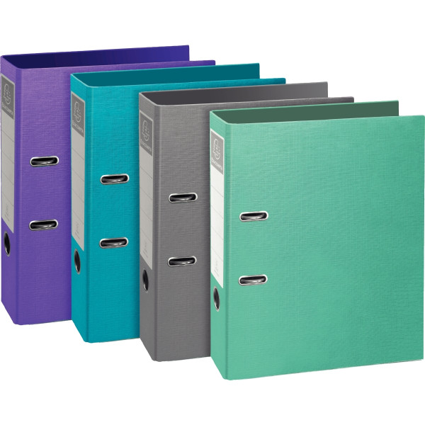 Classeur à levier TEKSTO, dos 8 cm, coloris assortis