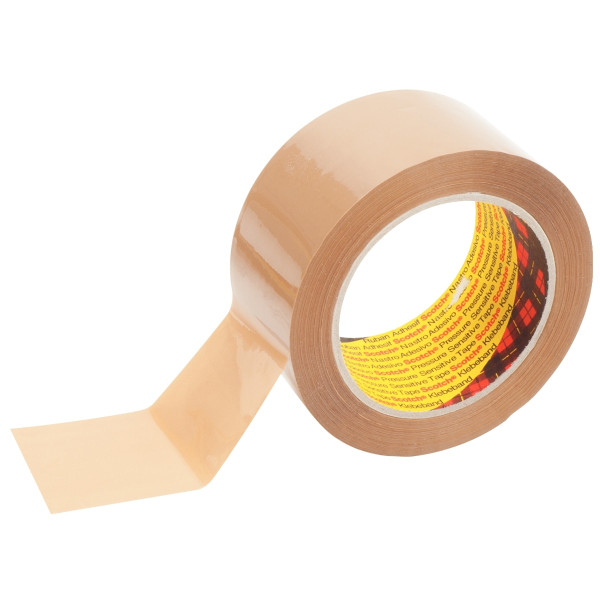 Lot de 6 rouleaux adhésifs en polypropylène havane 100mx48mm