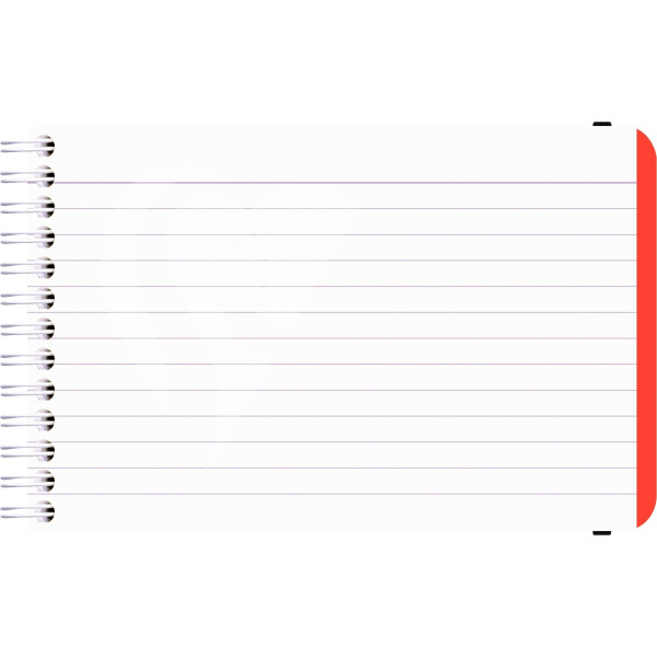 Carnet à reliure intégrale LINICOLOR FRESH avec 50 fiches lignées détachables, bleu