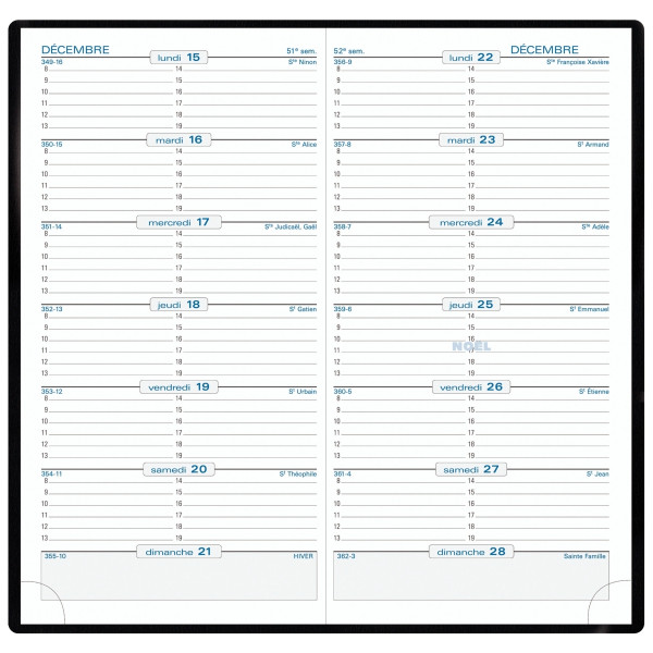 Agenda quinzainier SL17 assorti