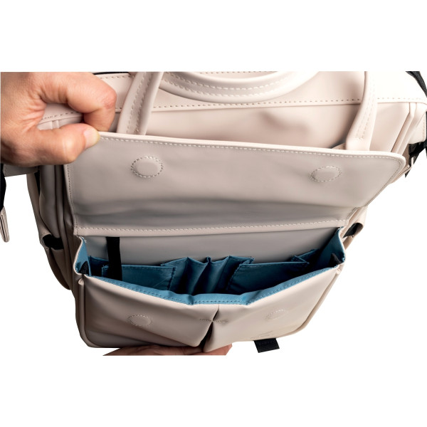 Sac à dos pour ordinateur portable EXACTIVE PU beige