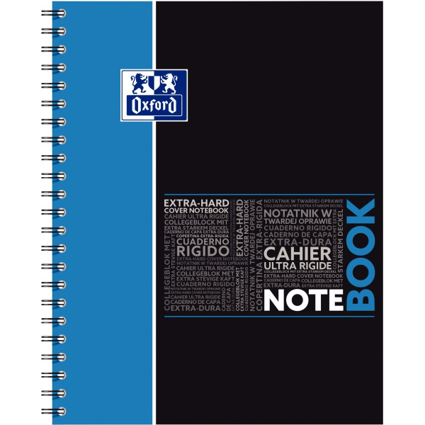 Cahier à reliure intégrale NOTEBOOK OXFORD 160 pages perforées, format A4+, seyès
