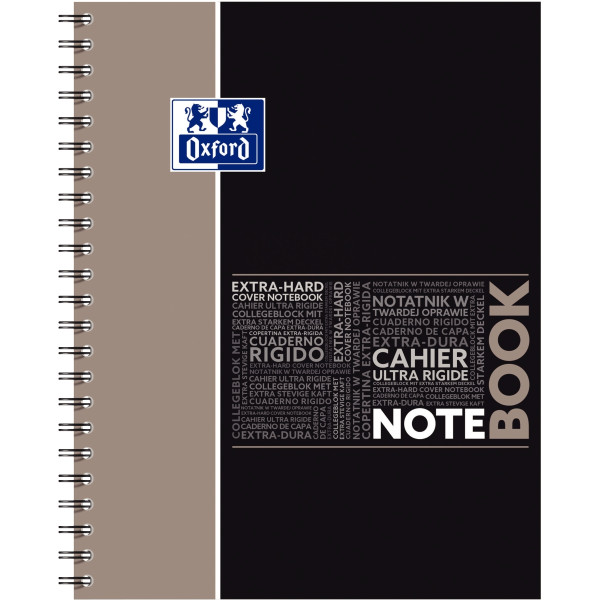 Cahier à reliure intégrale NOTEBOOK OXFORD 160 pages perforées, format A4+, quadrillé 5x5