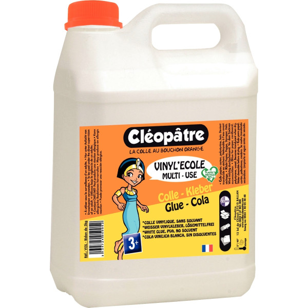 Flacon de colle 5L vinylique blanc