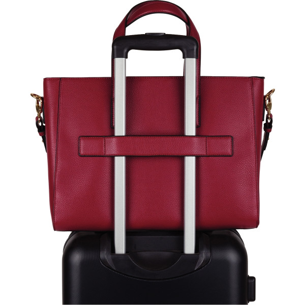 Sac cabas lady 15,6 pouces coloris framboise