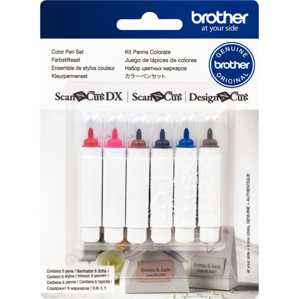 Lot 6 stylos couleurs permanent pour scanncut