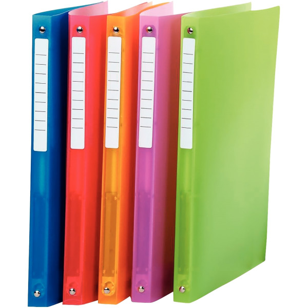 Classeur en polypropylène COLOR FRESH, format A4, dos 2 cm, jaune orangé