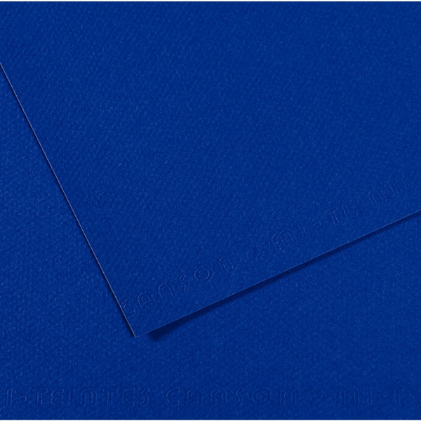 Feuille mi-teinte 50x65cm outremer