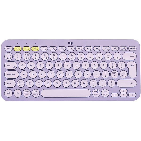 Clavier Bluetooth sans fil Logitech K380 couleur lavande