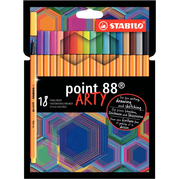 Étui de 18 feutres Point 88 Arty assortis