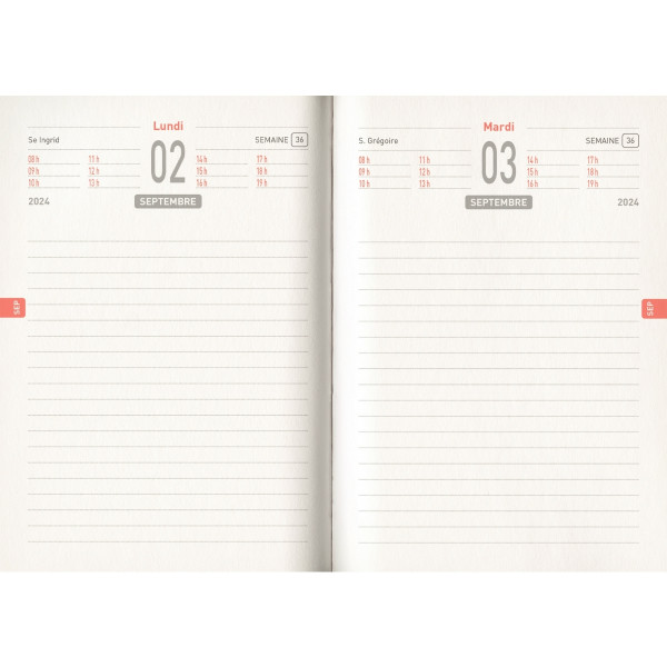 Agenda journalier 12,5x17,5 In The Air violet