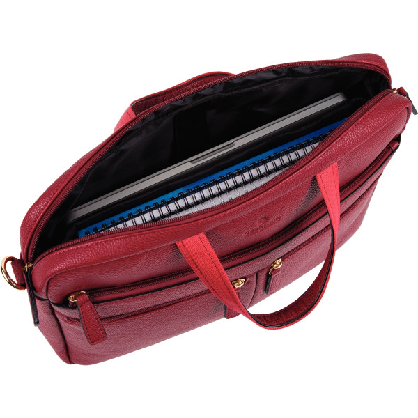 Sacoche lady ordinateur 15,6 pouces coloris framboise