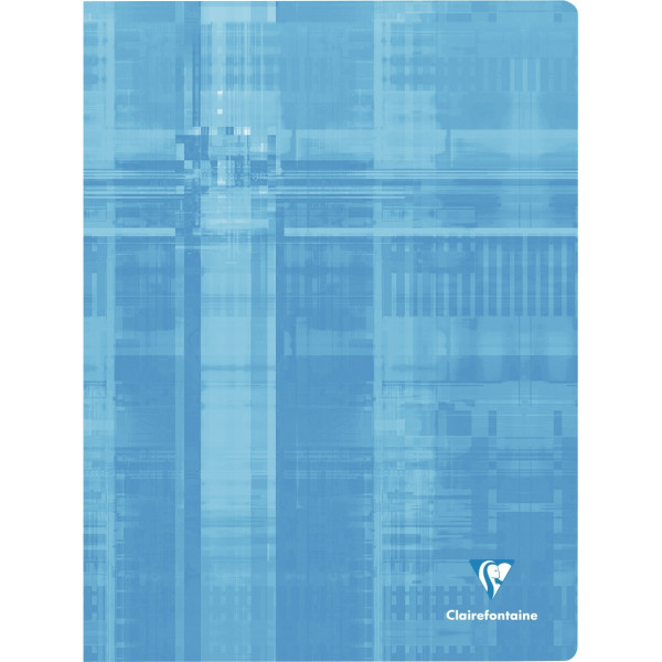 Piqûre 144 pages CLAIREFONTAINE, format 24x32 cm, seyès, papier 90g