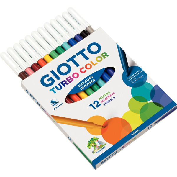 Étui de 12 feutres Turbo Color assortis