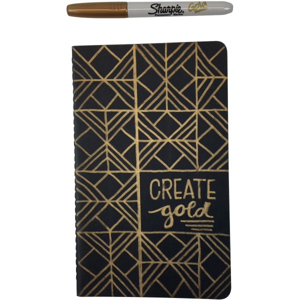 Marqueur Sharpie pointe fine ogive or