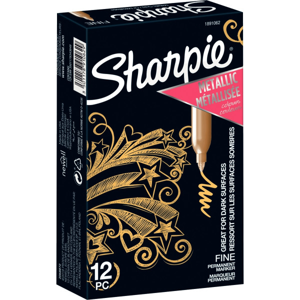Marqueur Sharpie pointe fine ogive or