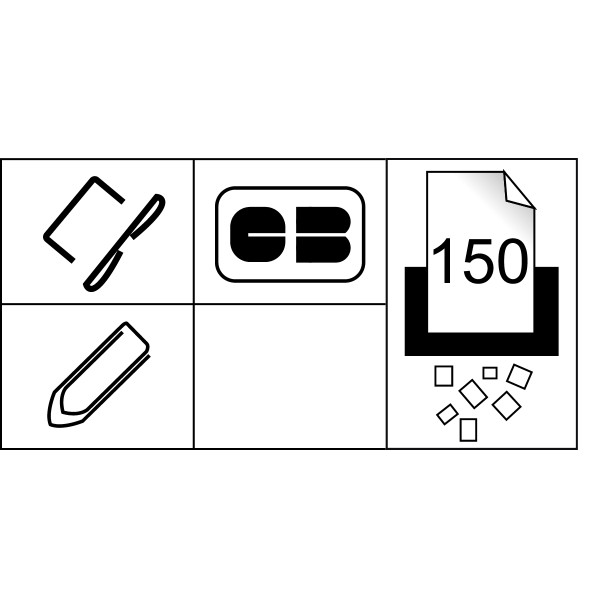 Destructeur Optimum Auto+ 150X coupe croisée 150 feuilles