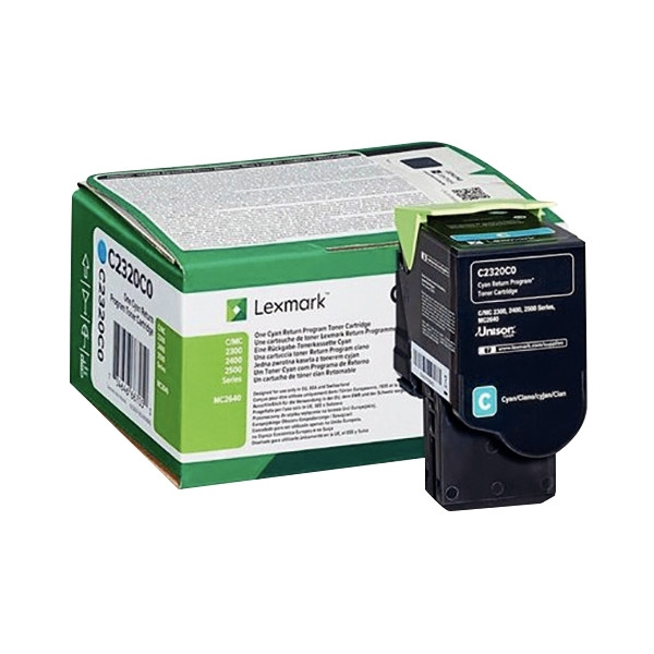 Lexmark C2320C0 toner laser cyan  authentique