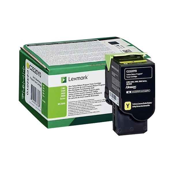 Lexmark C2320Y0 toner laser jaune  authentique