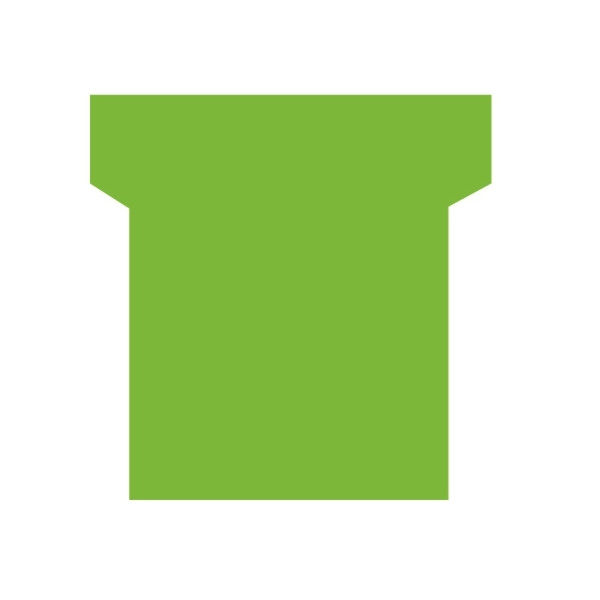 Paquet de 100 fiches planning indice 1,5 vert