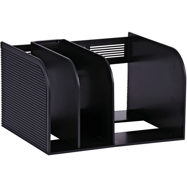 Porte-catalogue OPTIMO 3 compartiments noir