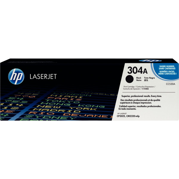 HP 304A toner noir authentique (CC530A)