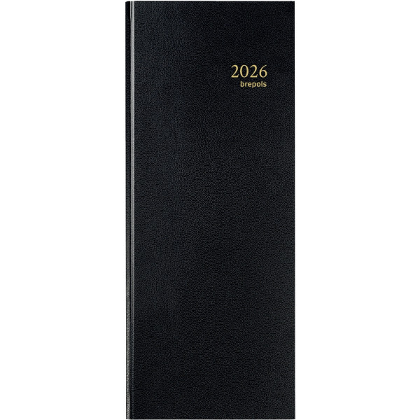 Agenda banquier long 2 volumes noir