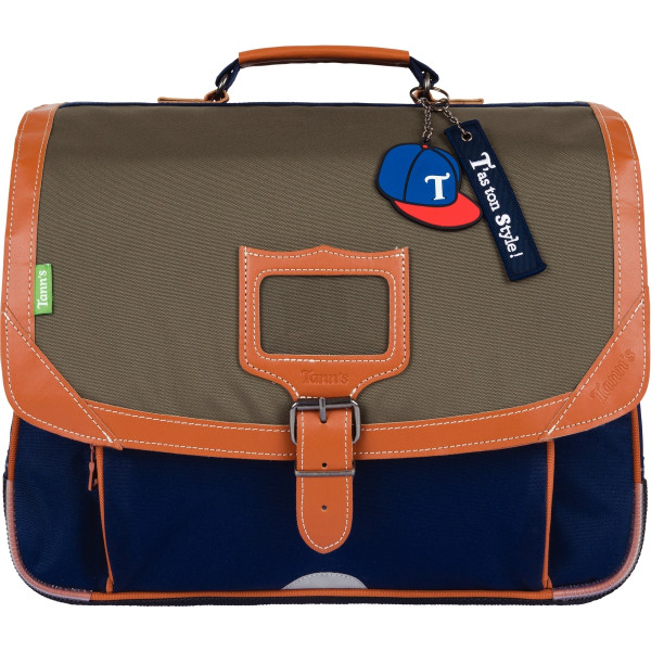 Cartable axel 38 cm marine/kaki