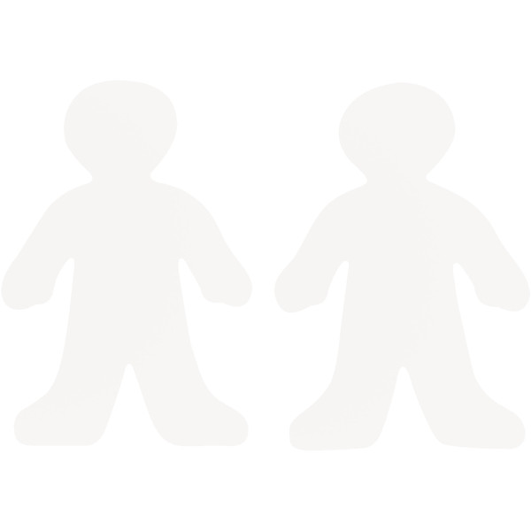 Kit de 36 silhouettes d'enfants en papier