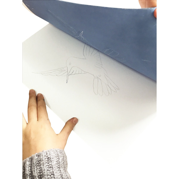 Pochette de 50 feuilles de papier décalquant format A4 coloris assortis
