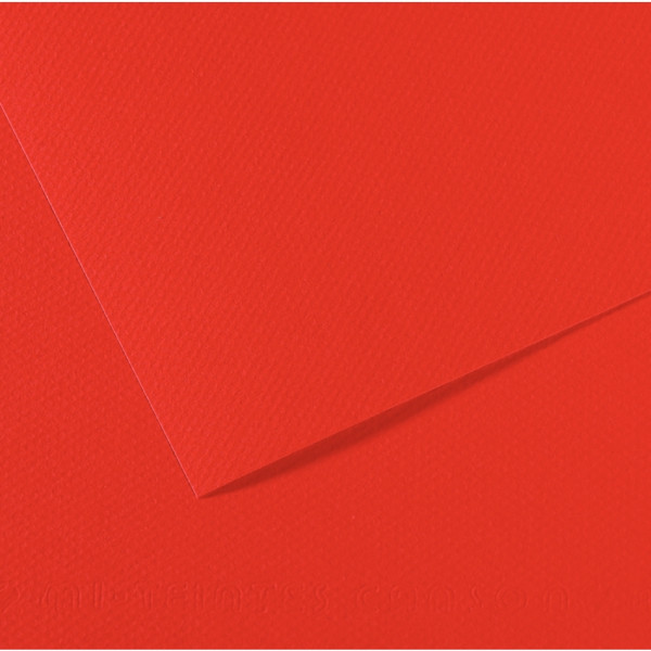 Feuille mi-teinte 50x65cm rouge