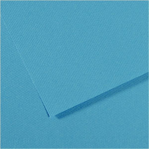 Feuille mi-teinte 50x65cm turquoise