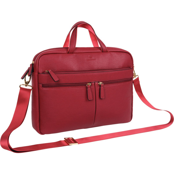 Sacoche lady ordinateur 15,6 pouces coloris framboise