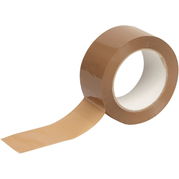 Rouleau adhésif en polypropylène havane 100mx48mm
