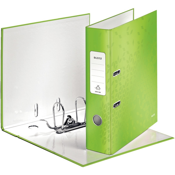 Classeur à levier 180° WOW pour format A4, dos 8 cm, vert