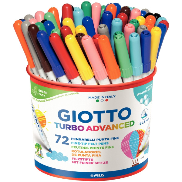 Pot de 72 feutres Advanced assortis