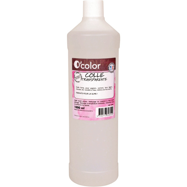 Flacon de colle 1L transparente O'Color