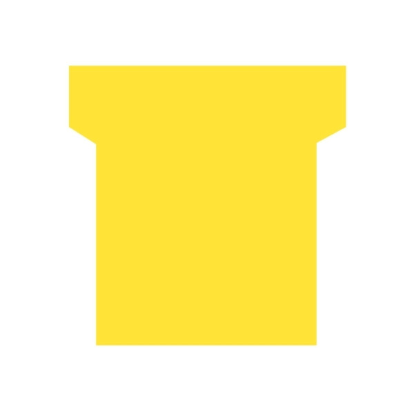 Paquet de 100 fiches planning indice 1,5 jaune