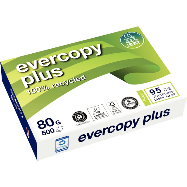Ramette de 500 feuilles format A4 80g EVERCOPY PLUS