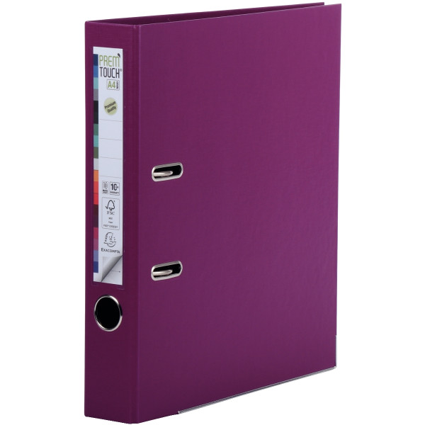 Classeur à levier PREM'TOUCH format A4+, dos 5 cm, fuchsia