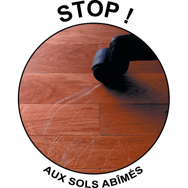 Tapis de sol transparent antistatique pour sols lisses 91x91cm